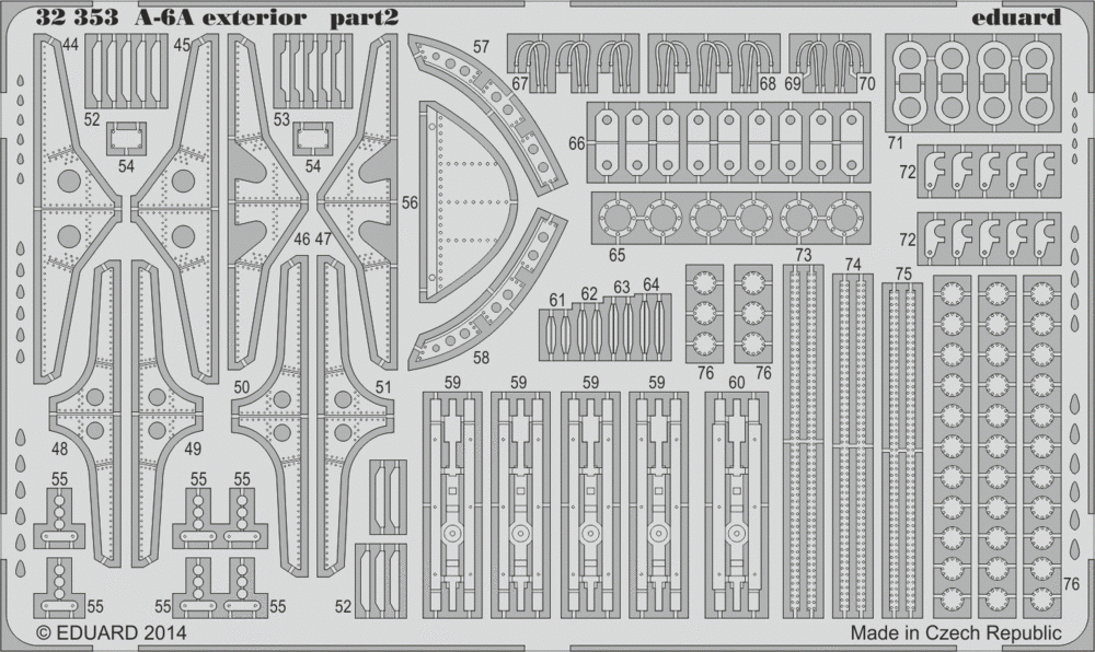 Eduard 32353 A-6A exterior 1/32 Trumpeter – Bild 2