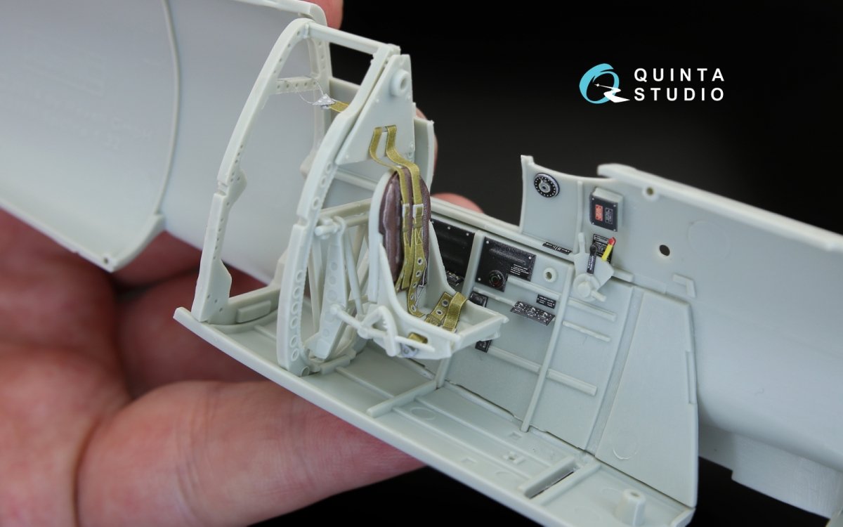Quinta Studio QD32043 Spitfire Mk. II 3D-Printed &amp;amp; colored Interior on decal paper (for Revell kit) 1/32 – Bild 8