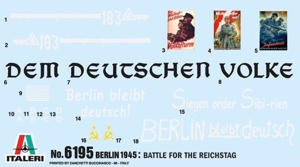 Italeri 6195 Battle for the Reichstag 1945 - BATTLE SET 1/72 – immagine 10