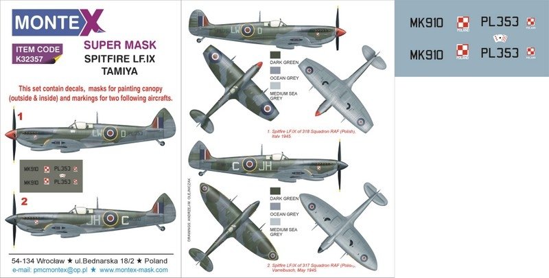 Montex K32357 SPITFIRE LF IX 1/32