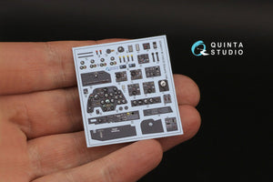 Quinta Studio QD48311 Bf 110C/D 3D-Printed &amp;amp; coloured Interior on decal paper (Eduard) 1/48 – zdjęcie 3
