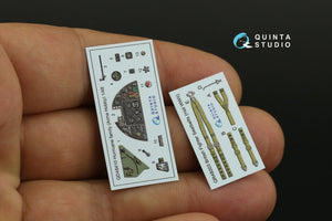 Quinta Studio QD48410 Hurricane family 3D-Printed &amp;amp; colored Interior on decal paper (Arma Hobby) 1/48 – Bild 11