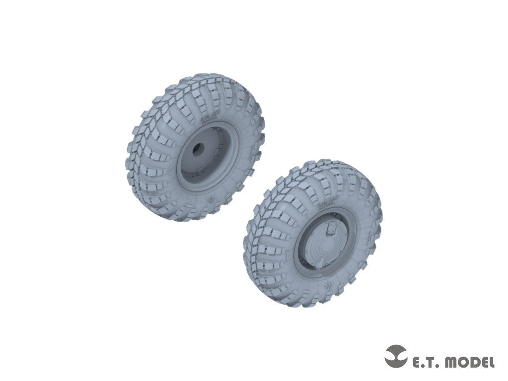 ET Model P35-128 Russian BTR-70 APC Sagged Wheels for Trumpeter kit 1/35 – Bild 2