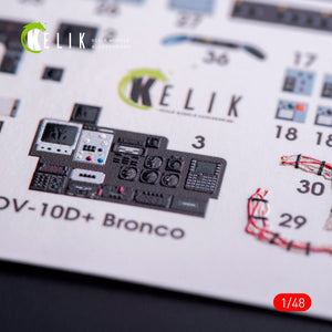 KELIK K48011 OV-10D+ BRONCO INTERIOR 3D DECALS FOR ICM KIT 1/48 – image 4