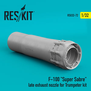 RESKIT RSU32-0072 F-100 &amp;quot;SUPER SABER&amp;quot; LATE EXHAUST NOZZLE FOR TRUMPETER KIT 1/32