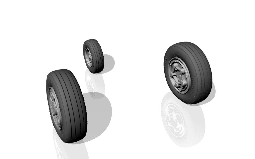 Armory Models AW48314 F-22 Raptor wheels w/ weighted tires 1/48 – Bild 3