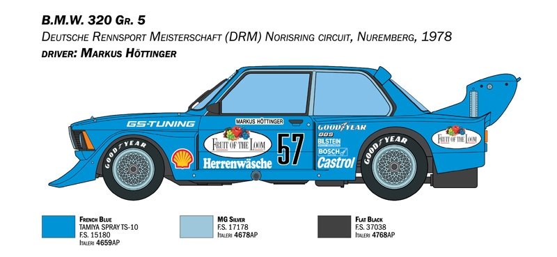 Italeri 3626 BMW 320 Groupe 5 1/24 – image 7