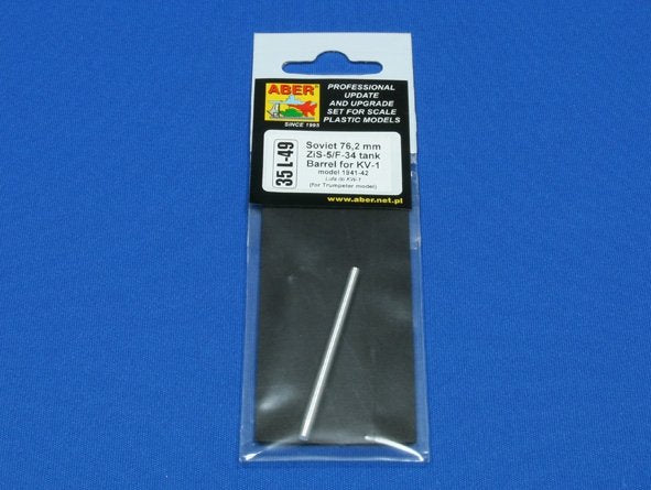 Aber 35L-049 Soviet 76.2 mm ZiS-5/F-34 tank barrel for KV-1 - early model (1/35) – image 3