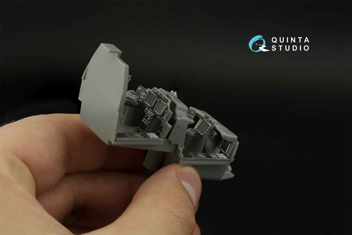 Quinta Studio QDS-48375 AH-64E 3D-Printed &amp;amp; colored Interior on decal paper (Hasegawa) (Small version) 1/48 – image 6