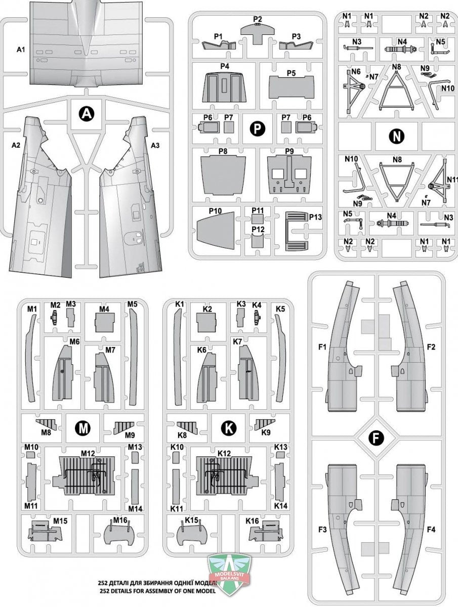 Modelsvit 72039 Beriev Be-14 All-weather SAR flying boat 1/72 – obrázek 2