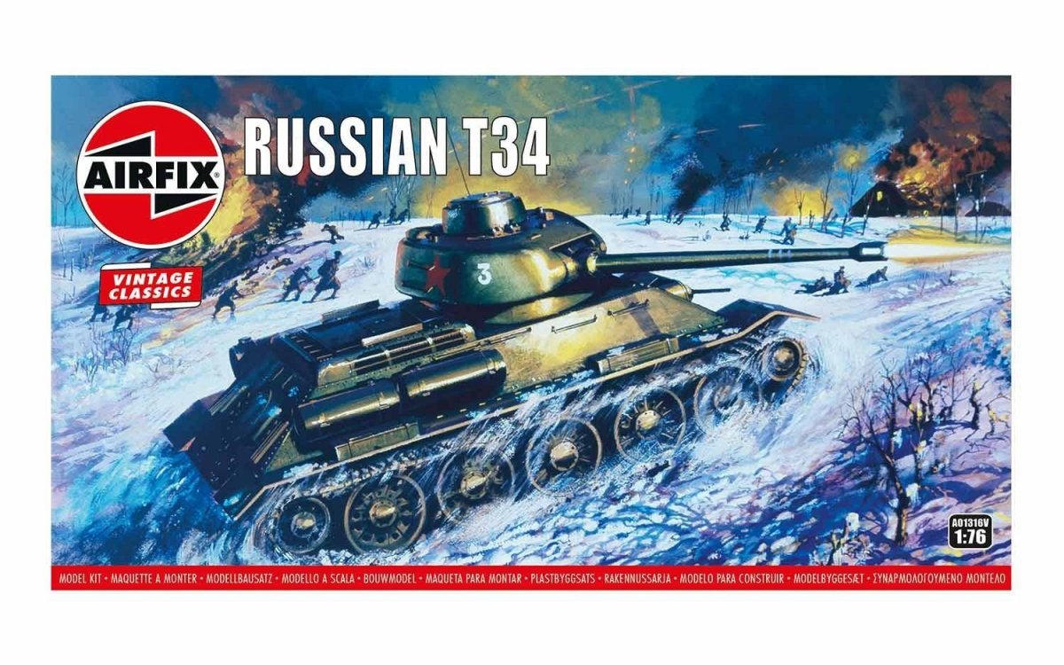 Airfix A01316V Vintage Classics - Char moyen russe T34 1/76