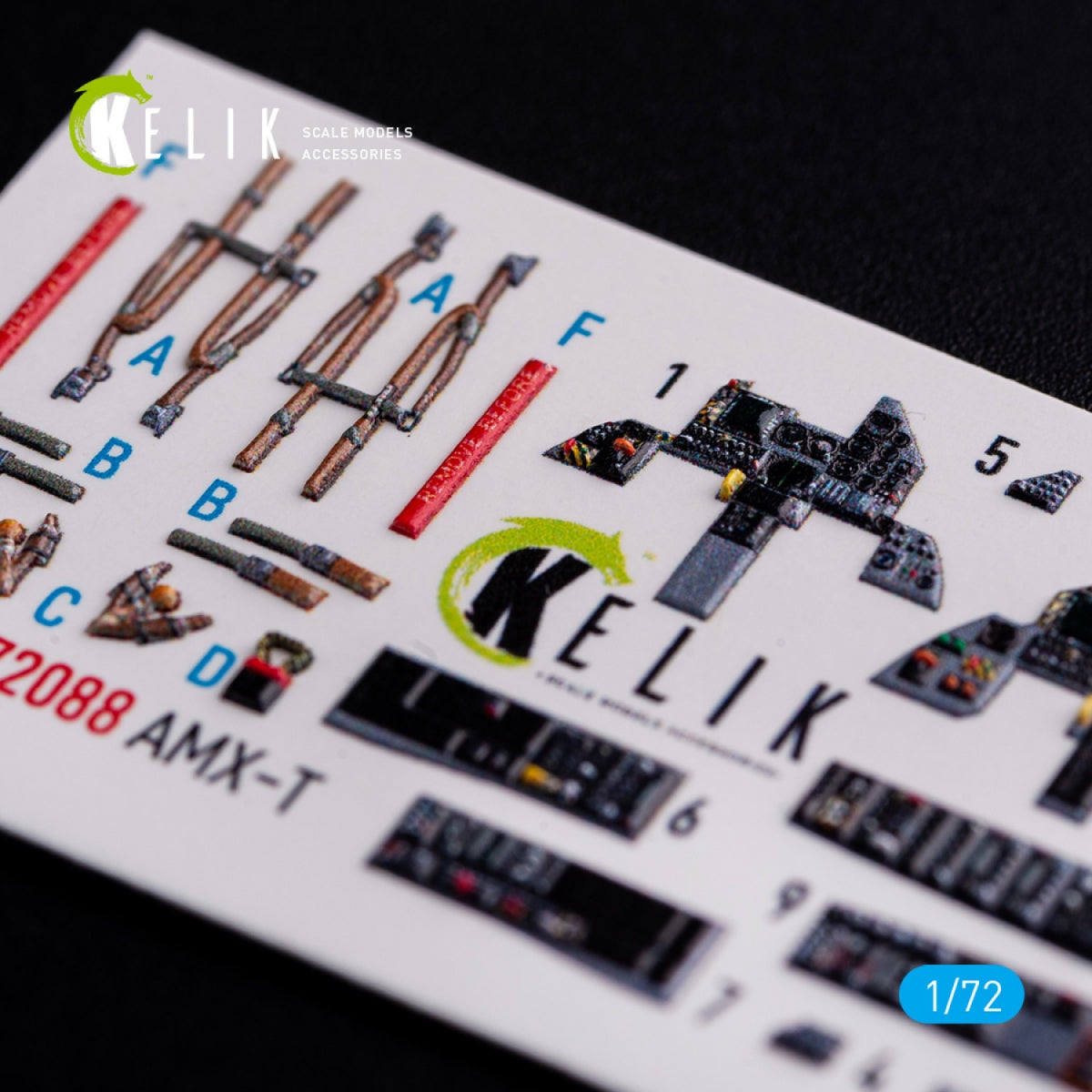 KELIK K72088 AMX-T interior 3D decals for Italeri kit 1/72 – image 4