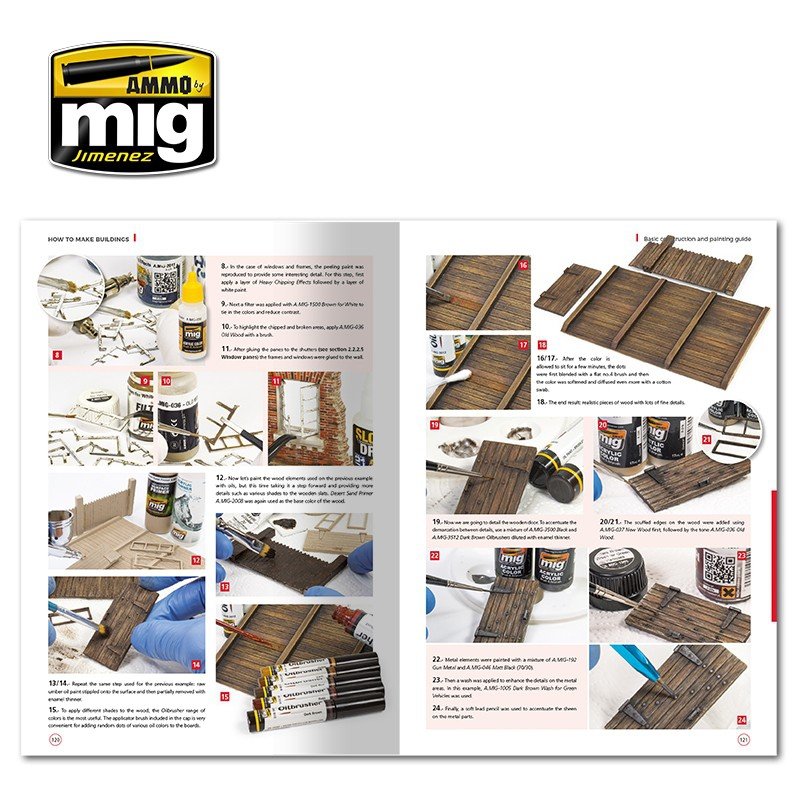 AMMO of Mig Jimenez 6135 HOW TO MAKE BUILDINGS. BASIC CONSTRUCTION AND PAINTING GUIDE (English) – image 4