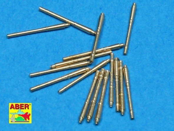 Aber 1/700L-17 Set of 16 pcs 105 mm SFLAK barrels SKC/33nT used in LC/37 mount for German war ships 1/700