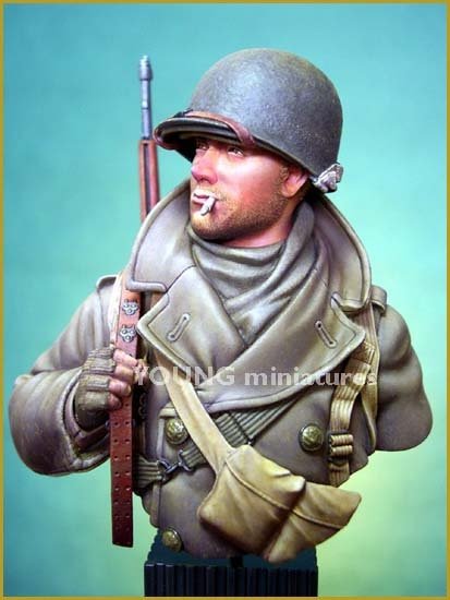 Young Miniatures YM1812 US SOLDIER ARDENNES 1944 1/10 – Bild 2