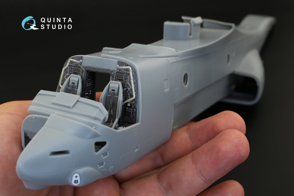 Quinta Studio QD48182 MV-22 Osprey 3D-Printed &amp;amp; colored Interior on decal paper (for HobbyBoss kit) 1/48 – obrázek 6