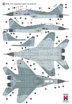 Hobby 2000 48022 MiG-29 German Air Force ( ACADEMY + CARTOGRAF + MASK ) 1/48 – image 4
