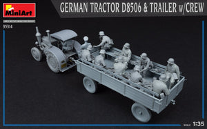MiniArt 35314 GERMAN TRACTOR D8506 &amp;amp; TRAILER w/CREW 1/35 – obrázek 6
