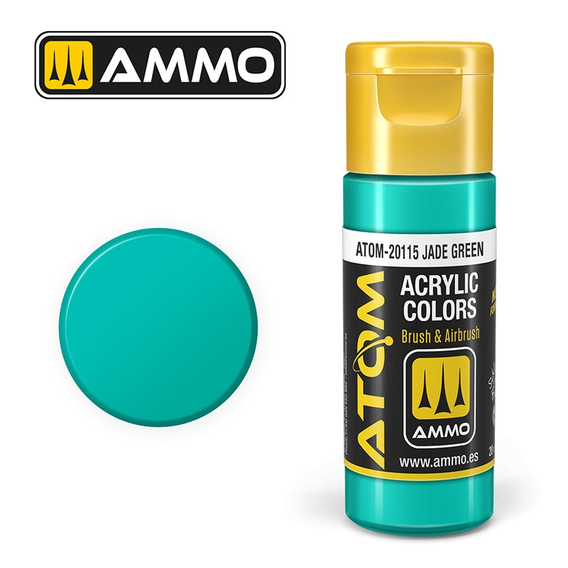 Ampo de Mig Jimenez 20115 ATOM COLOR Vert Jade 20ml