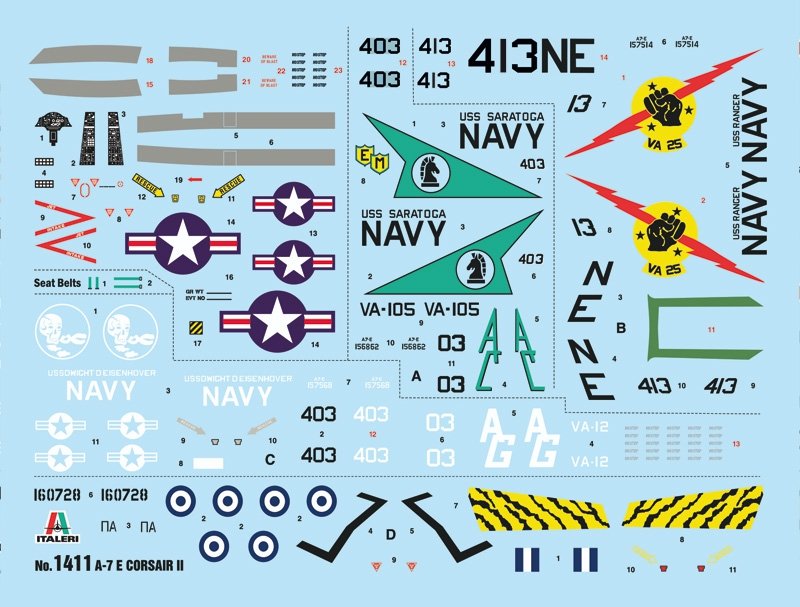 Italeri 1411 A-7E CORSAIR II 1/72 – immagine 10