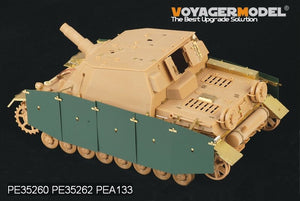 Voyager Model PEA133 WWII German Sturmpanzer IV Brummbar Early Version Side Skirts (For Tristar 35038) 1/35 – image 4