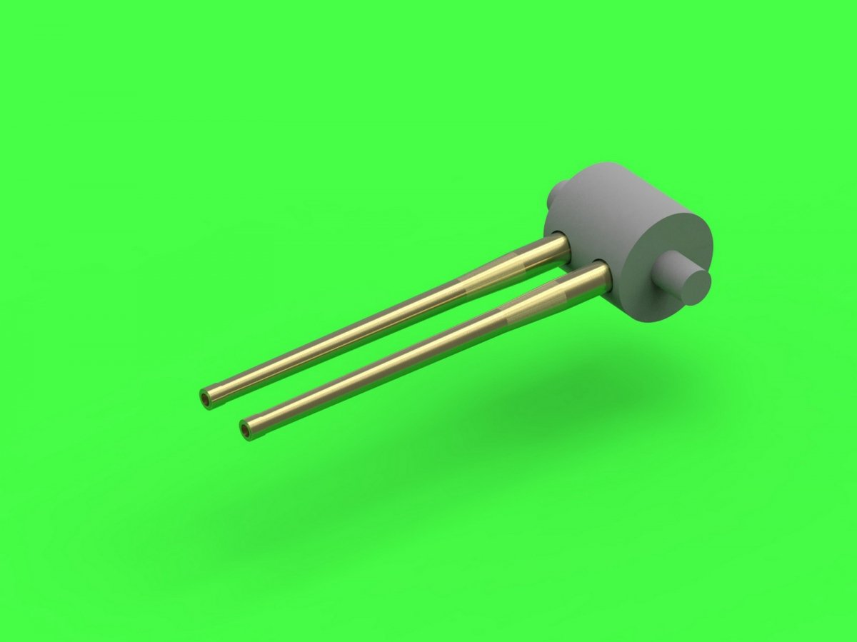 Master SM-350-101 Battleship Dunkerque/Strasbourg armament – ​​330mm barrels (8 pcs.), 130mm barrels (16 pcs.) with resin elements for mounting the barrels (1/350) – obrázek 2