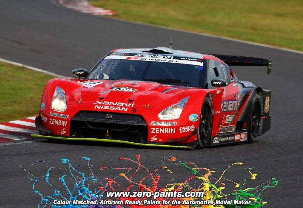 Zero Paints ZP-1115 Xanavi/Motul Nismo GT-R (R35) Red/Met Black Paint Set 2x30ml – image 2