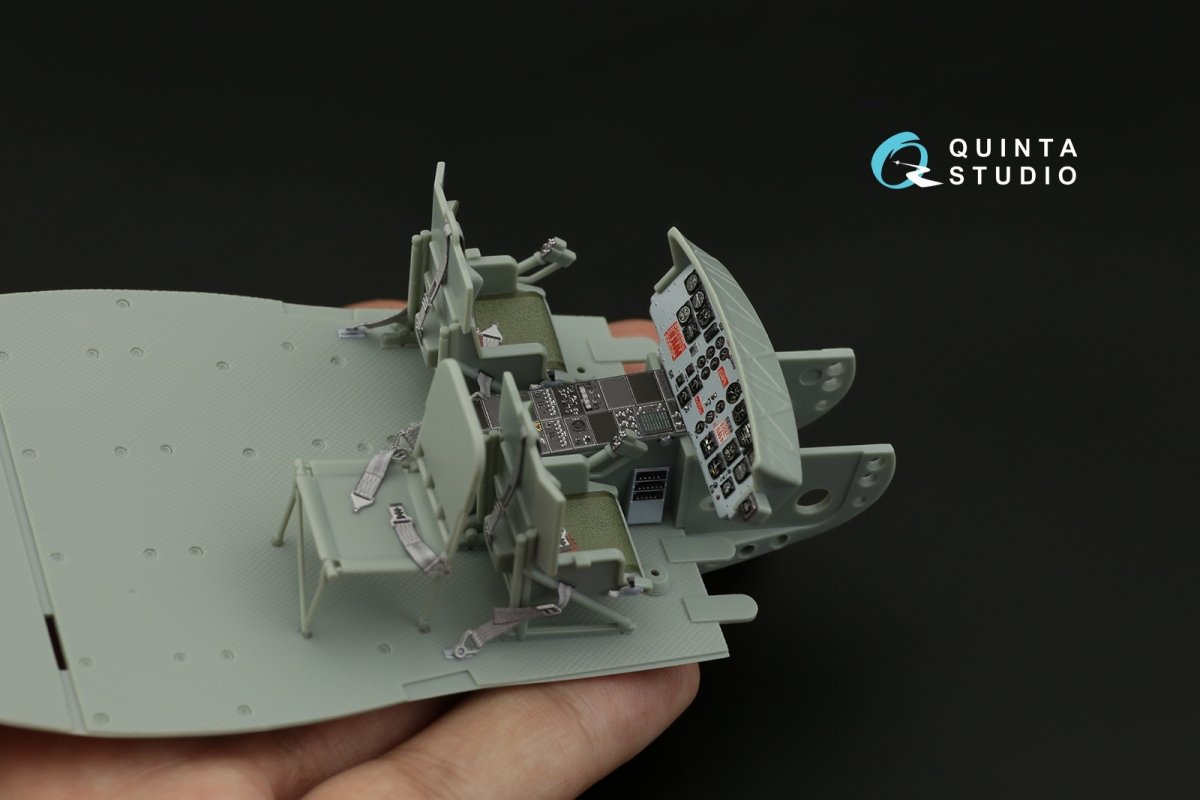 Quinta Studio QD35049 UH-1C 3D-Printed &amp;amp; colored Interior on decal paper (Academy) 1/35 – image 5