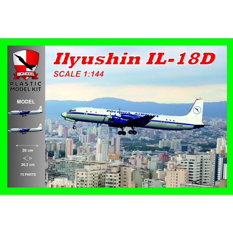 Big Model 1440040 IL-18V Polonia Airlinnes 1/144