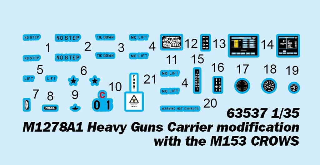 I Love Kit 63537 M1278A1 Heavy Guns Carrier Modification With The M153 CROWS 1/35 – imagen 4