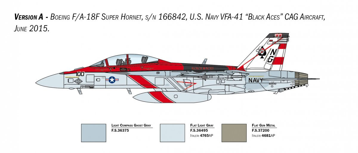 Italeri 2823 F/A-18F US Navy Special Colors 1/48 – obrázek 5