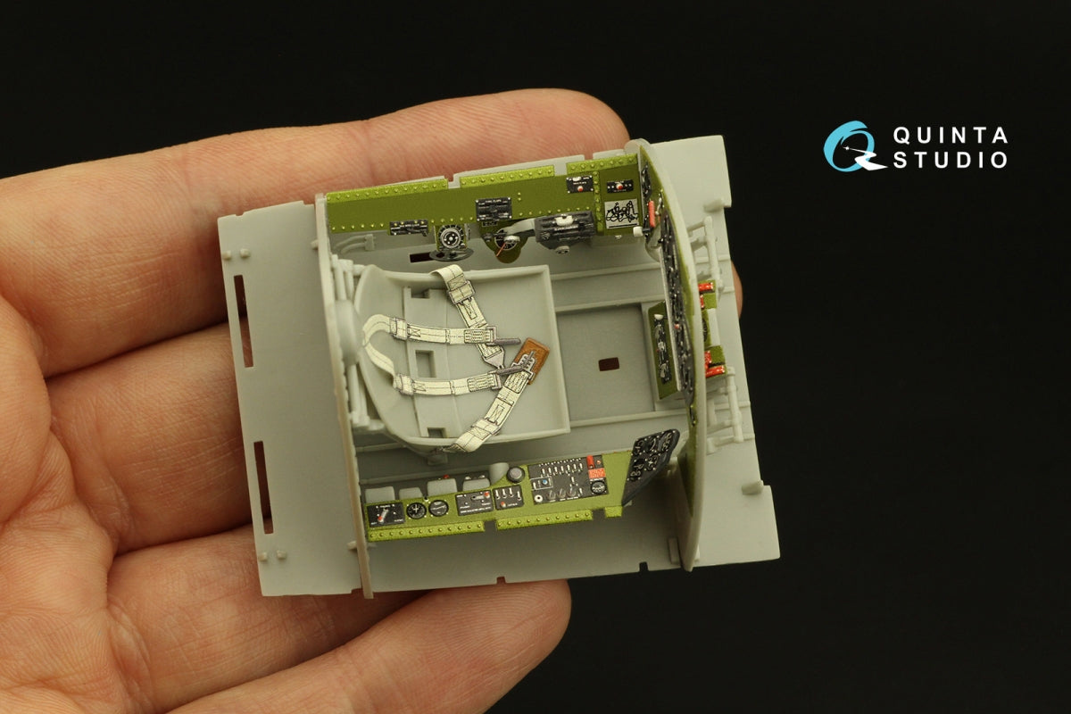 Quinta Studio QD32189 F6F-3E/N Hellcat 3D-Printed coloured Interior on decal paper (Trumpeter) 1/32 – zdjęcie 8