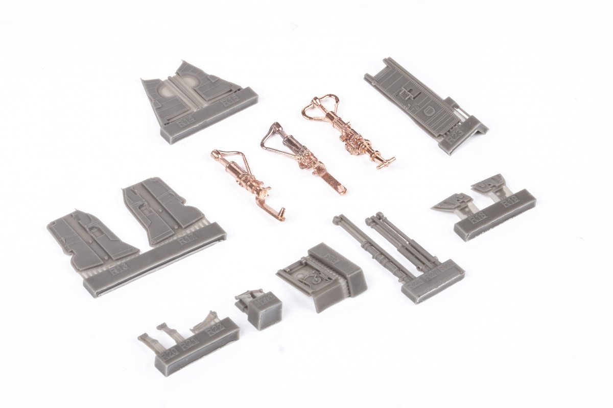 Eduard 648700 F-4B undercarriage legs BRONZE TAMIYA 1/48 – image 5