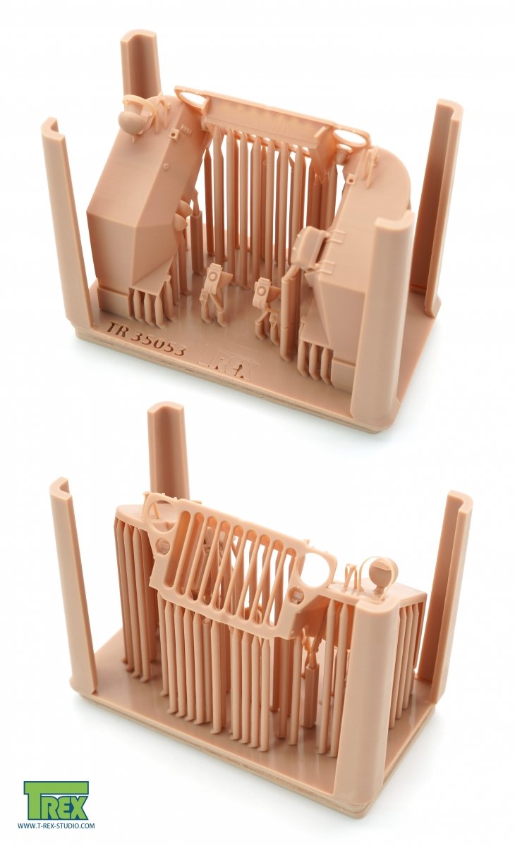 T-Rex Studio TR35053 Willys MB Grille w/Fenders Set for TAKOM 1/35 – obrázek 3