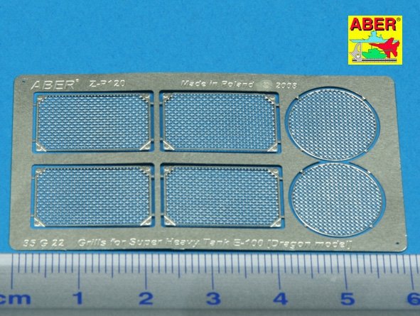 Aber 35G22 Grilles for german super heavy tank E-100 1/35 – image 2