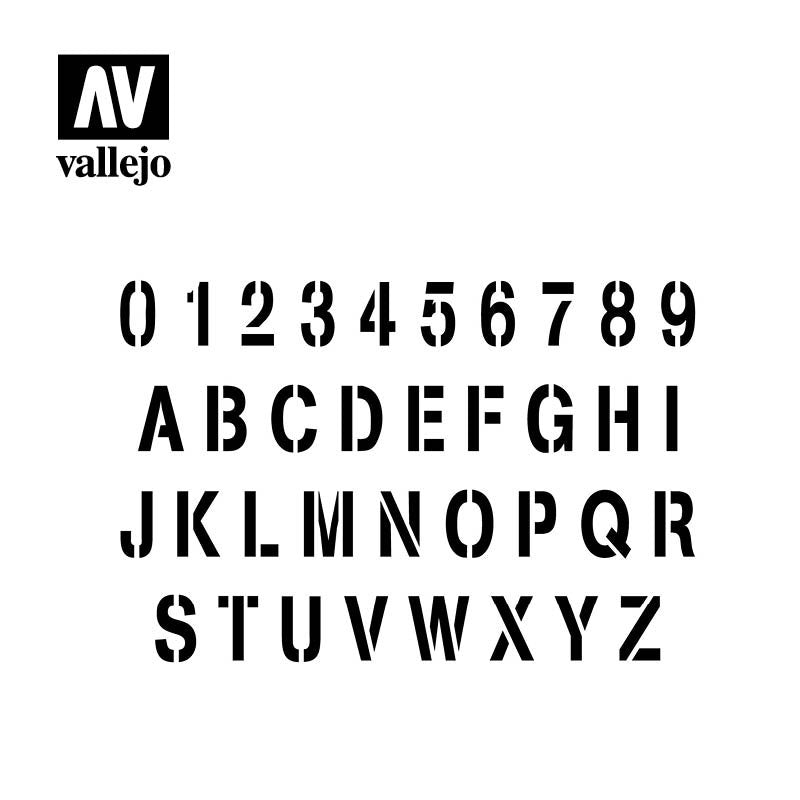 Vallejo ST-LET002 Stamp Font 1/35 – zdjęcie 2