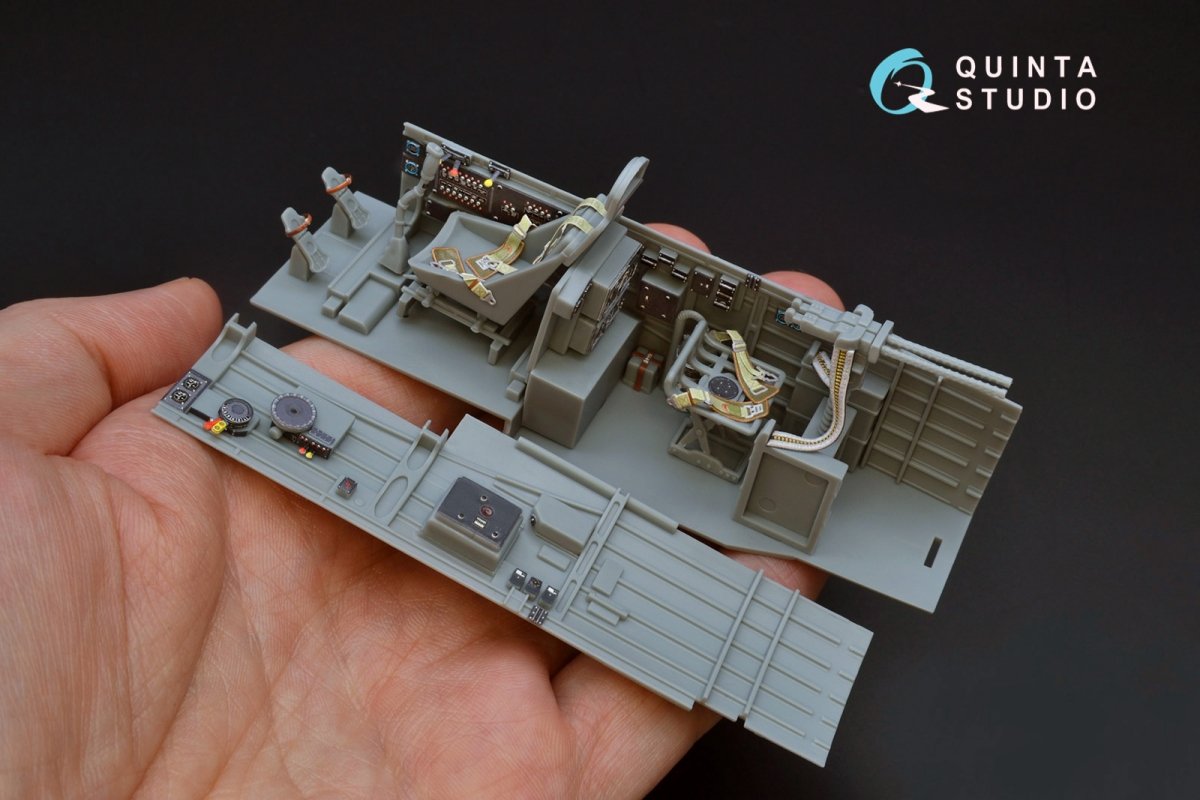 Quinta Studio QD32087 Ju87 D/G 3D-Printed &amp;amp; colored Interior on decal paper (Trumpeter) 1/32 – imagen 7