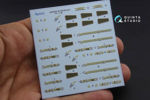 Quinta Studio QD32028 Bf 108 3D-Printed &amp;amp; colored Interior on decal paper (for Eduard kit) 1/32 – Bild 3