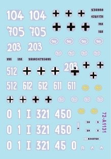 Star Decals 72-A1131 Windhund # 3. Panther Ausf G from Pz-Reg. 16 and Pz-Brigade 111, and PzKpfw IV Ausf J from 116. Pz Div. Windhund 1/72 – obrázek 2