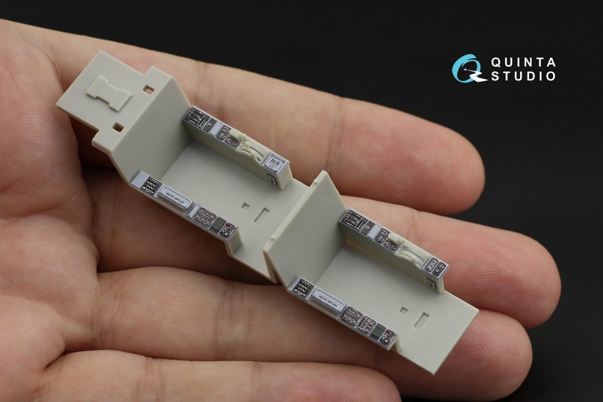 Quinta Studio QD48197 F-5F Tiger II 3D-Printed &amp;amp; colored Interior on decal paper (for AFV Club ) 1/48 – image 6