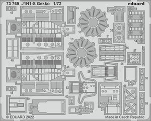 Eduard 73769 J1N1-S Gekko FUJIMI / HOBBY 2000 1/72 – obrázek 2