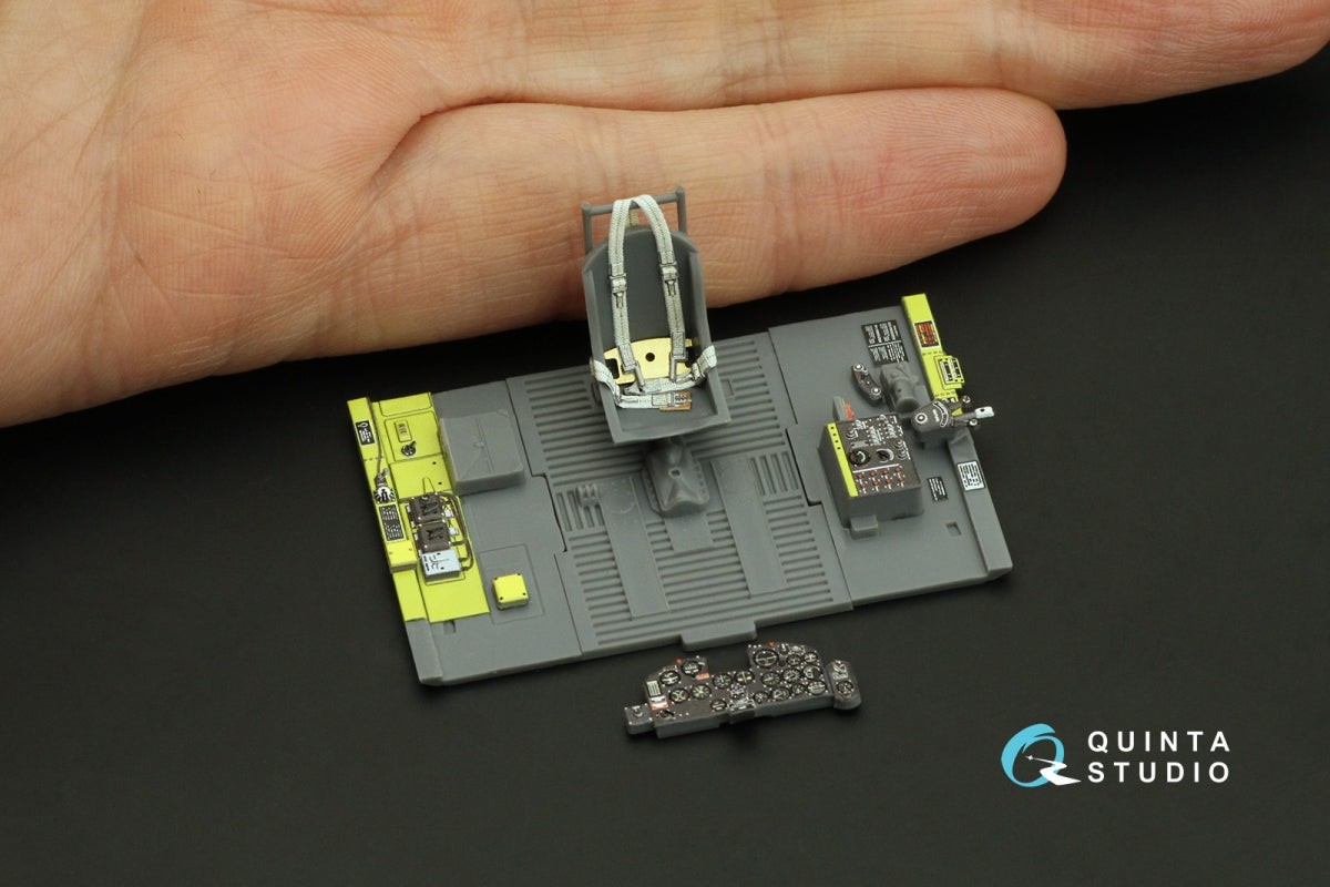 Quinta Studio QD48443 P-47B Thunderbolt 3D-Printed colored Interior on decal paper (Dora Wings) 1/48 – imagen 6