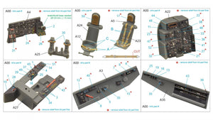 Quinta Studio QD48229 He 219 3D-Printed &amp;amp; colored Interior on decal paper (Tamiya) 1/48 – image 13
