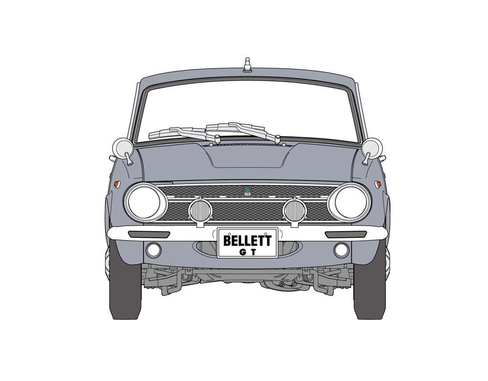 Hasegawa 20701 Isuzu Bellett 1600GT (1966) 1/24 – obrázek 8