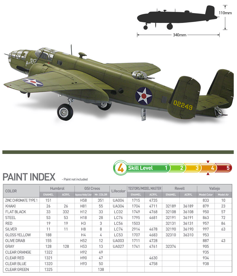 Academy 12336 USAAF B-25B THE BATTLE OF MIDWAY 80th ANNIVERSARY 1/48 – image 6