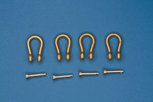 RB Model 10396A Shackles (4 pcs) Used in different military vehicles drawing and dimensions 1/35