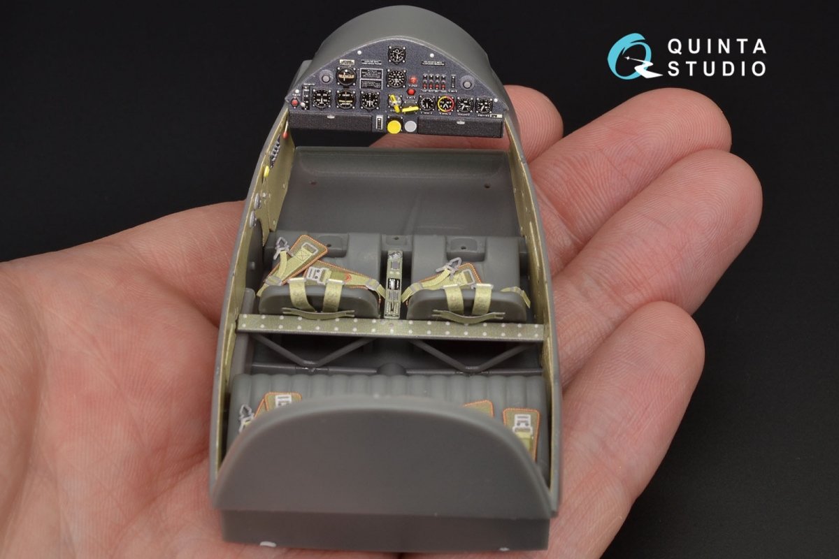 Quinta Studio QD32028 Bf 108 3D-Printed &amp;amp; colored Interior on decal paper (for Eduard kit) 1/32 – Bild 6