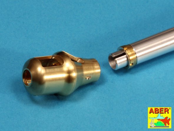 Aber 16L-08 Early muzzle brake for the barrel used on the early version of the Tiger I, King Tiger tank (Porsche turret) / Early muzzle brake used on German 8.8cm barrel Tiger I - early and Tiger II (Porsche turret) 1/16 – image 22