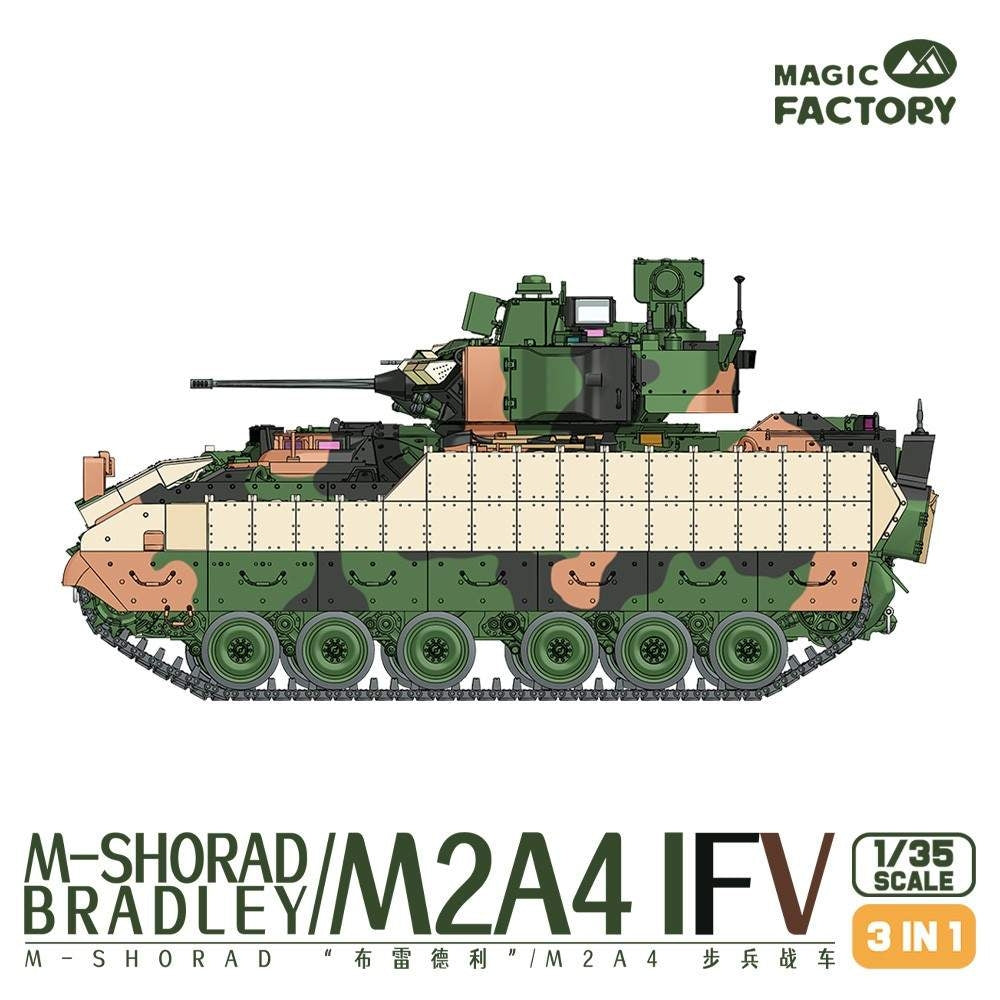 Magic Factory 2004 M-SHORAD Bradley M2A4 IFV 3-in-1 1/35 – obrázek 2