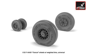 Armory Models AW32309 F-14A/B Tomcat early type wheels w/ weighted tires 1/32 – image 3